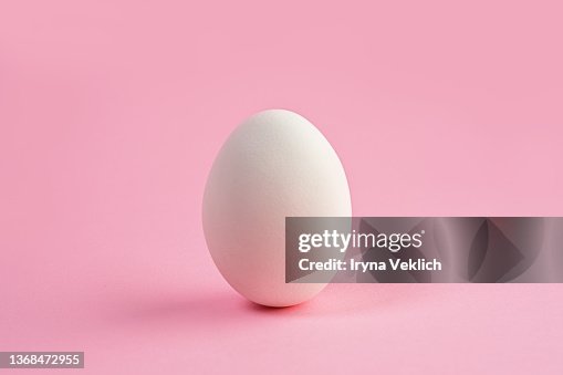 White color Easter Egg on pastel pink color background. Easter minimal concept. White color Easter Egg on pastel pink color background. Easter minimal concept.