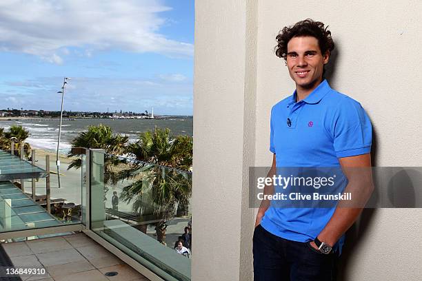 Rafael Nadal attends Bacardi Limited 'Champions Drink Responsibly' event at Encore, St Kilda on January 12, 2012 in Melbourne, Australia.