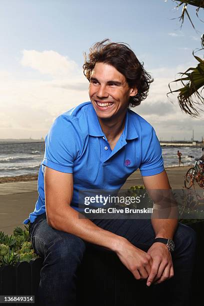 Rafael Nadal attends Bacardi Limited 'Champions Drink Responsibly' event at Encore, St Kilda on January 12, 2012 in Melbourne, Australia.