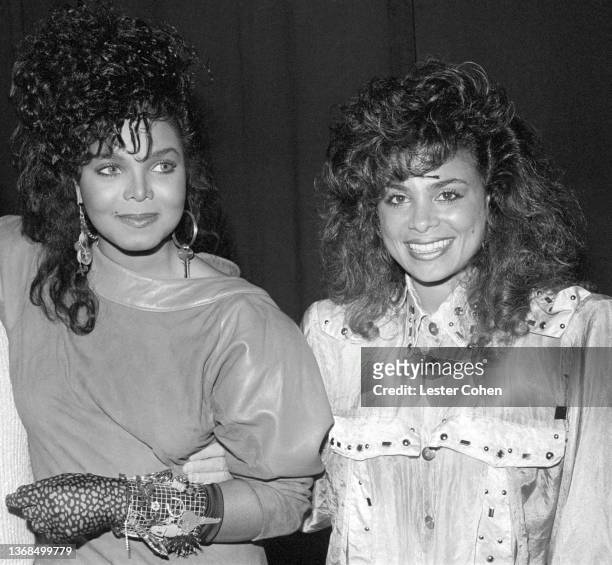 American singer, songwriter, actress, and dancer Janet Jackson and American singer, dancer, choreographer, actress, and television personality Paula...