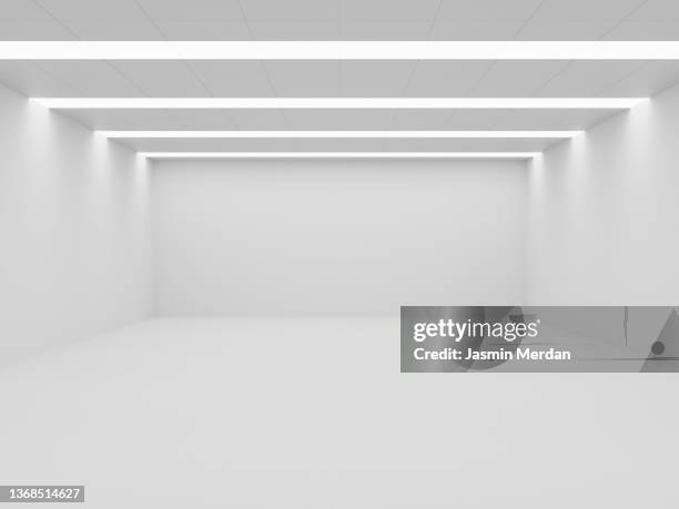 wall - white room empty stock-fotos und bilder