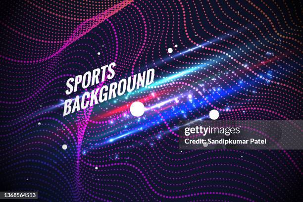 retro-abstrakten geometrischen hintergrund. das plakat mit den flachen figuren - sprint-sport-wettbewerbsform stock-grafiken, -clipart, -cartoons und -symbole