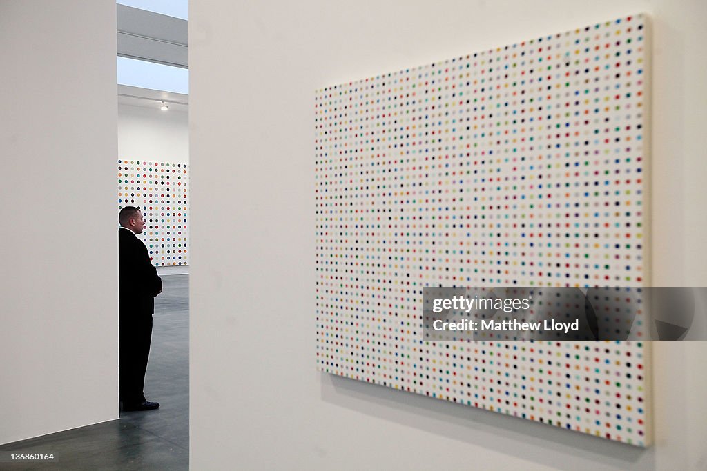 Press View Of The Latest Damien Hirst Exhibition At The Gagosian Gallery