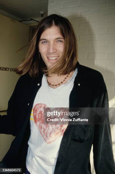 American singer and musician Evan Dando, frontman with The Lemonheads, attends an event organised by 'Mouth 2 Mouth' magazine, held at the Hard Rock...