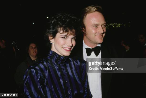 American actress Terri Garber and British actor Christopher Cazenove attend the 13th Annual People's Choice Awards After Party, held at Chasen's...
