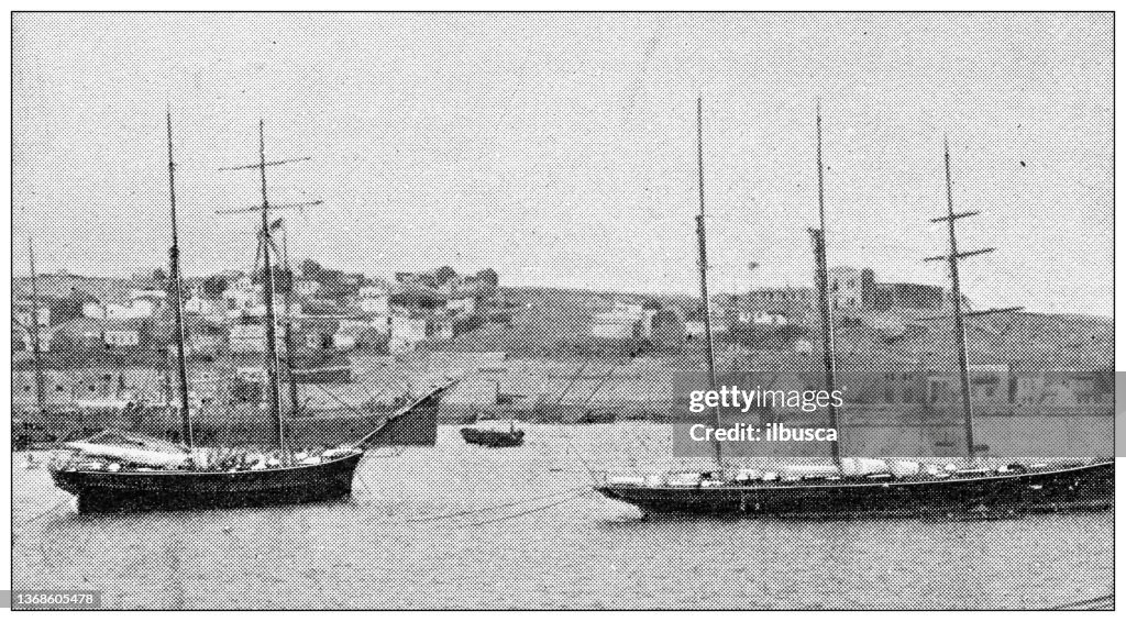 Antique travel photographs of Constantinople (Istanbul): Through the Dardanelles