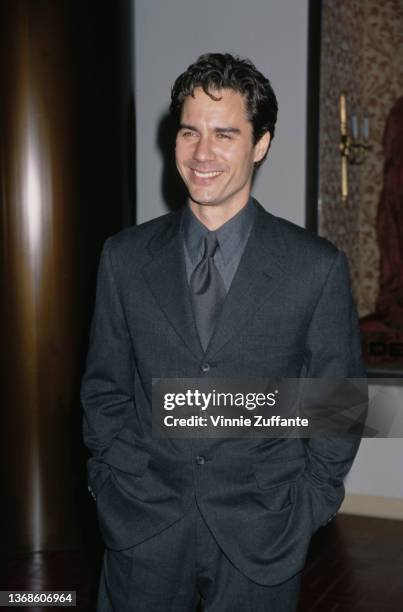 Canadian-American actor Eric McCormack attends the 1998 Divine Design Gala, held at the Pacific Design Center in West Hollywood, California, 4th...