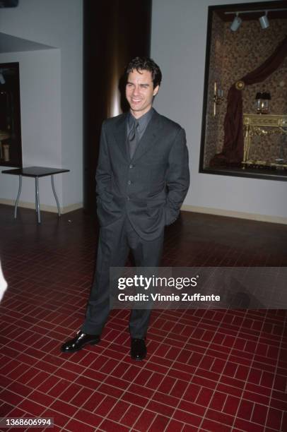 Canadian-American actor Eric McCormack attends the 1998 Divine Design Gala, held at the Pacific Design Center in West Hollywood, California, 4th...