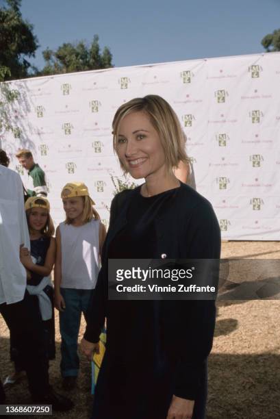 American actress Maureen McCormick attends the 8th Annual Environmental Media Awards, held at the Will Rogers State Park in Pacific Palisades,...