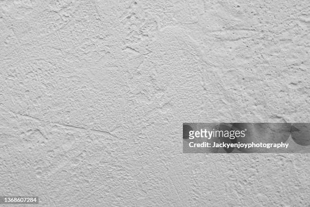 old grunge white wall texture background. - cracked plaster stock pictures, royalty-free photos & images