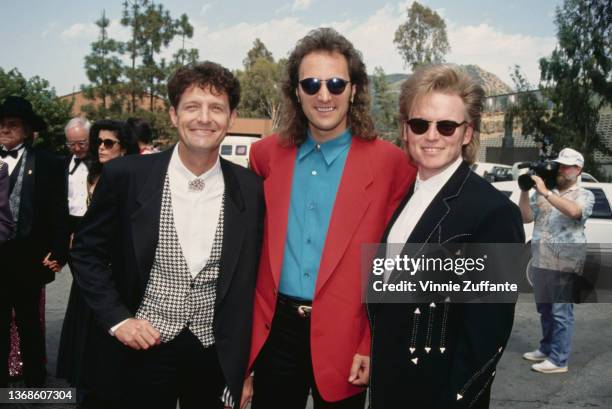 American country band McBride & the Ride attends the 28th Annual Academy of Country Music Awards, held at the Universal Amphitheatre in Los Angeles,...