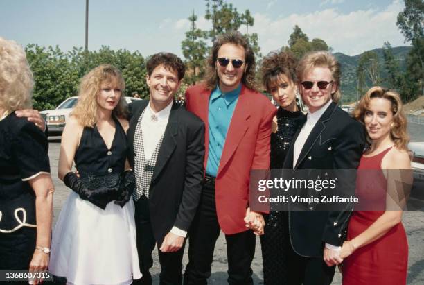 American country band McBride & the Ride and their partners attend the 28th Annual Academy of Country Music Awards, held at the Universal...