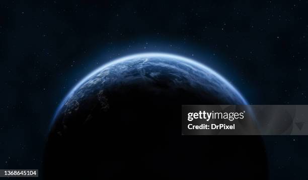 planet in outer space - planet earth stock pictures, royalty-free photos & images