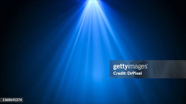 blue light rays - spotlight photos et images de collection