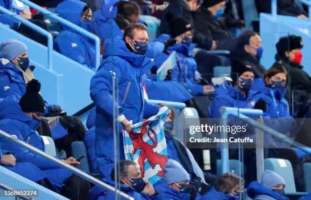 Grand Duke Henri of Luxembourg, also IOC member, cheers for the athletes of Luxembourg when they appear in the stadium during the Opening Ceremony of...