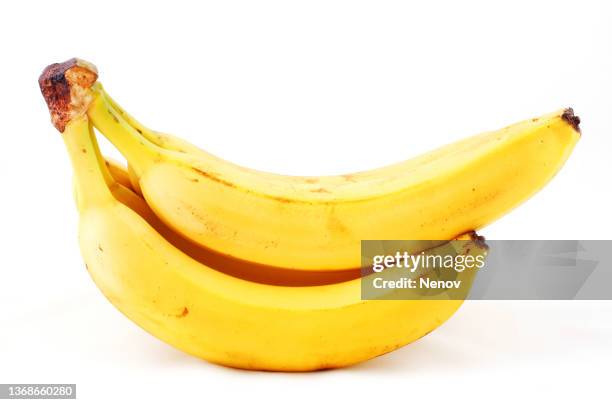 image of banana against white background - banana stock pictures, royalty-free photos & images