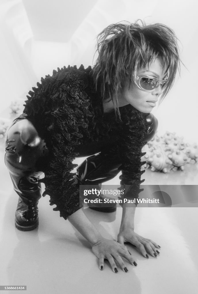 Singer/songwriter/actress Janet Jackson is photographed on the set of ...