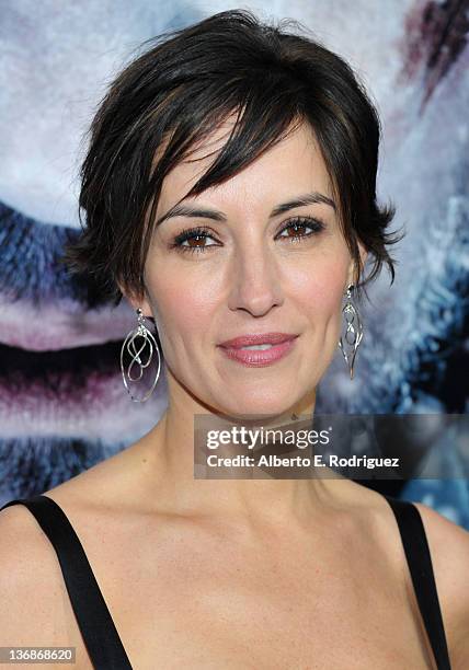 Actress Wendy Moniz arrives to the premiere of Open Road Films' "The Grey" on January 11, 2012 in Los Angeles, California.