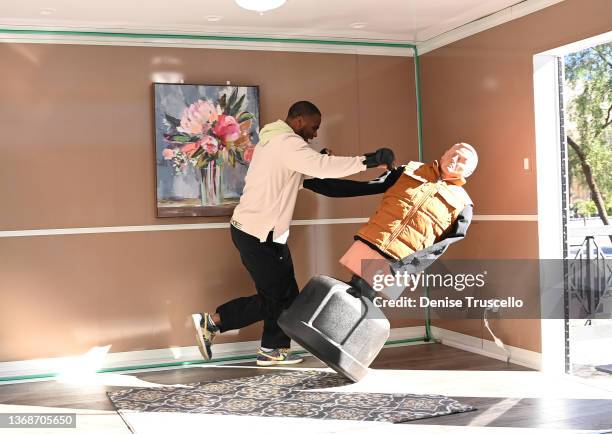 Micah Parsons attends Prime Video's "The Reacher Challenge" on February 04, 2022 in Las Vegas, Nevada.