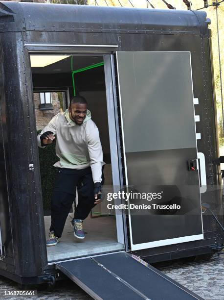 Micah Parsons attends Prime Video's "The Reacher Challenge" on February 04, 2022 in Las Vegas, Nevada.