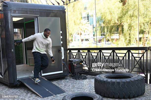 Micah Parsons attends Prime Video's "The Reacher Challenge" on February 04, 2022 in Las Vegas, Nevada.