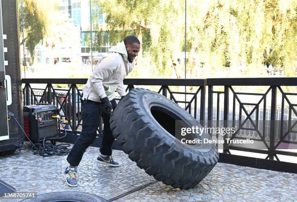 Micah Parsons attends Prime Video's "The Reacher Challenge" on February 04, 2022 in Las Vegas, Nevada.