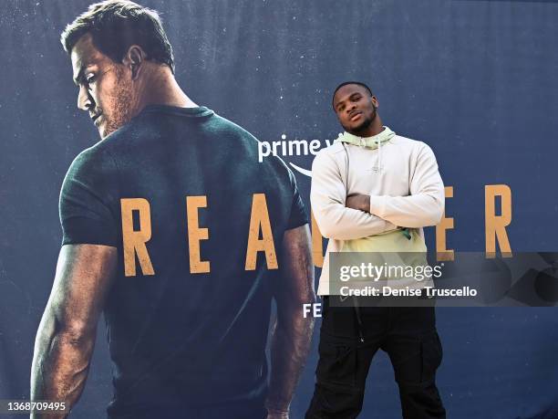 Micah Parsons attends Prime Video's "The Reacher Challenge" on February 04, 2022 in Las Vegas, Nevada.