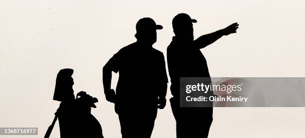 Shane Lowry of Ireland during Day Three of the Abu Dhabi HSBC Championship at Yas Links Golf Course on January 22, 2022 in Abu Dhabi, United Arab...