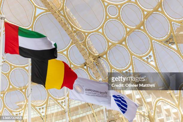 General view of Belgium National Day at the Dubai Expo 2020 on February 5, 2022 in Dubai, United Arab Emirates. King Philippe delivers a speech to...