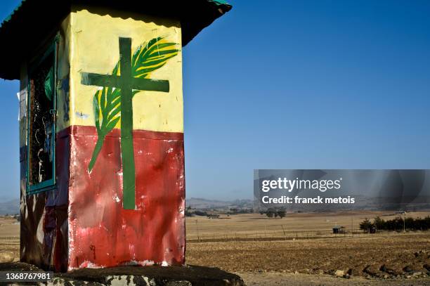 presence of the orthodox church in the ethiopian highlands - orthodox stock pictures, royalty-free photos & images