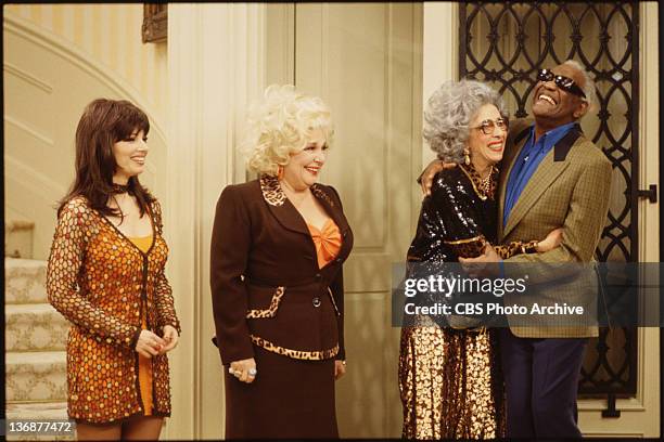 Episode: "Fair Weather Fran" . Featuring Fran Drescher ;Renee Taylor ; Ann Morgan Guilbert and Ray Charles . Image dated November 6, 1997.