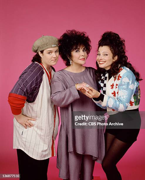From left, Rosie O'Donnell, Elizabeth Taylor and Fran Drescher for THE NANNY episode: "Where's the Pearls?", originally broadcast on Monday, February...