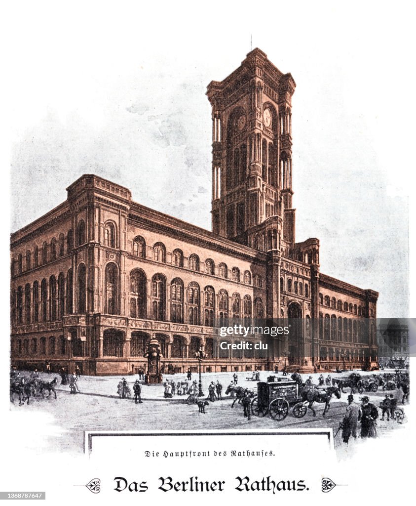 Municipio di Berlino, facciata e ingresso principale