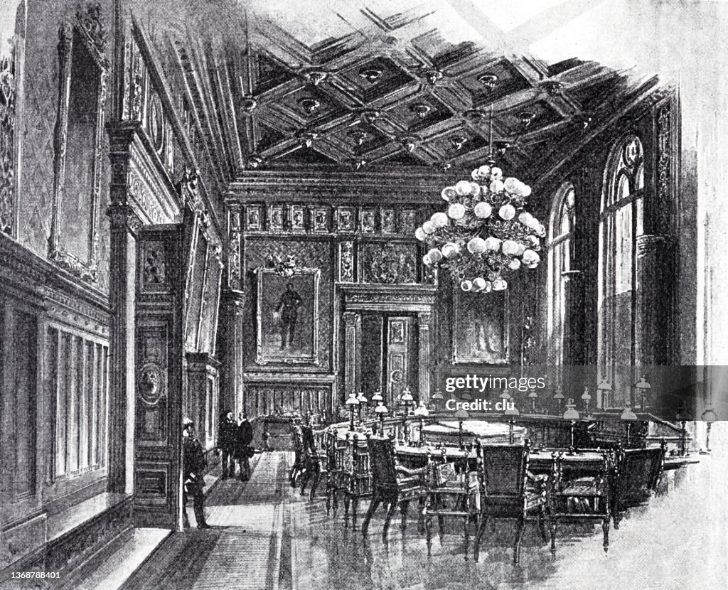 Mairie de Berlin, salle de réunion du magistrat