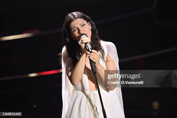 Elisa Toffoli attends the 72nd Sanremo Music Festival 2022 at Teatro Ariston on February 05, 2022 in Sanremo, Italy.