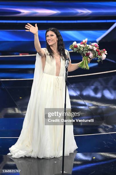 Elisa Toffoli attends the 72nd Sanremo Music Festival 2022 at Teatro Ariston on February 05, 2022 in Sanremo, Italy.
