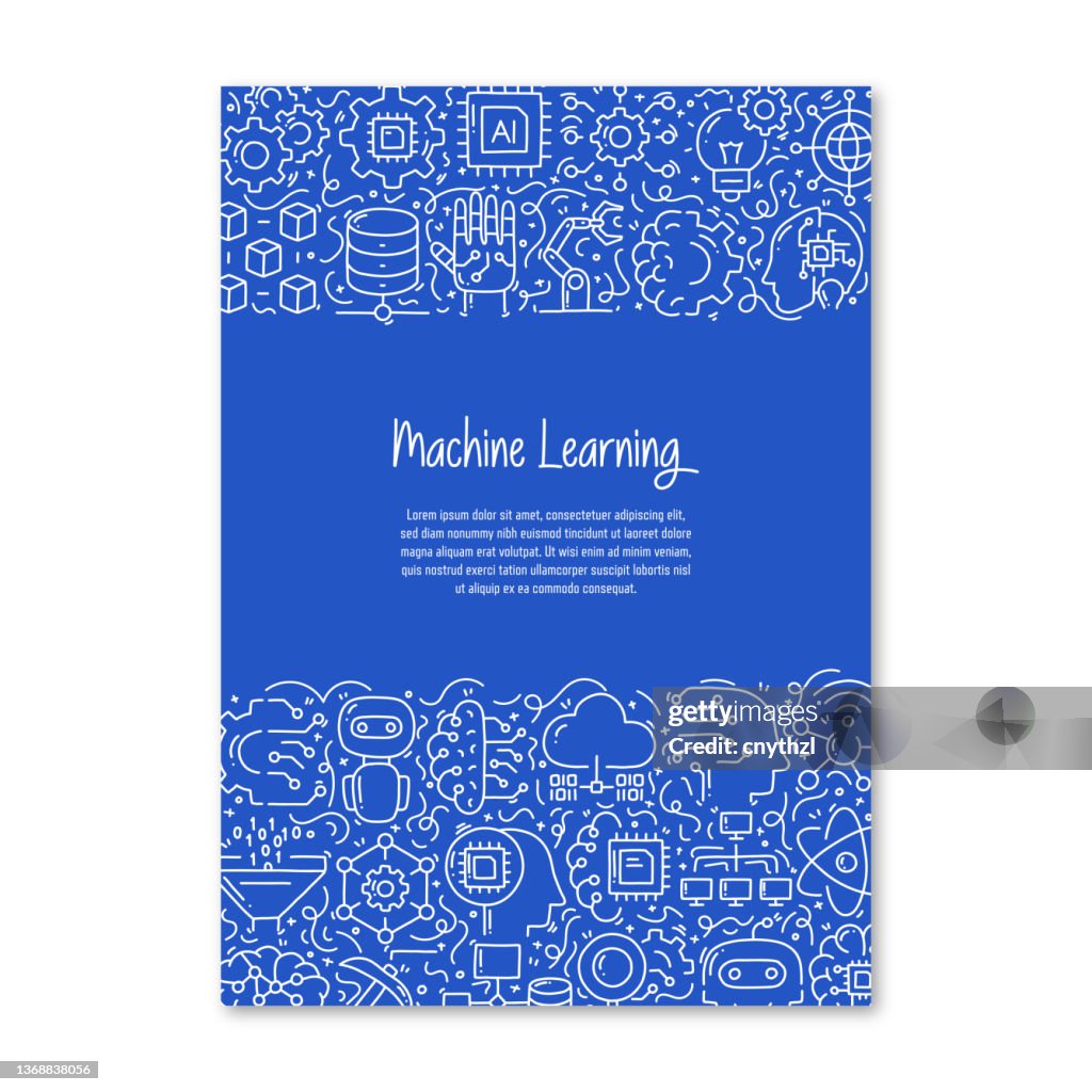 Machine Learning Related Objects And Elements Hand Drawn Vector Doodle ...
