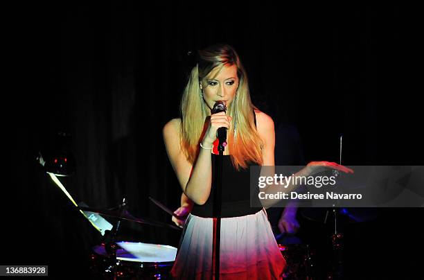 Emily McNamara performs at Broadway Sings Tori: A Benefit for RAINN on June 27, 2011 in New York, United States.