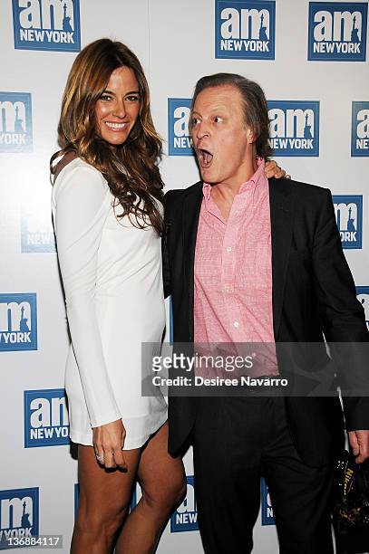 Personality Kelly Killoren Bensimon and photographer Patrick McMullan attend a welcome party for new columnists at The Chelsea Room on May 18, 2011...