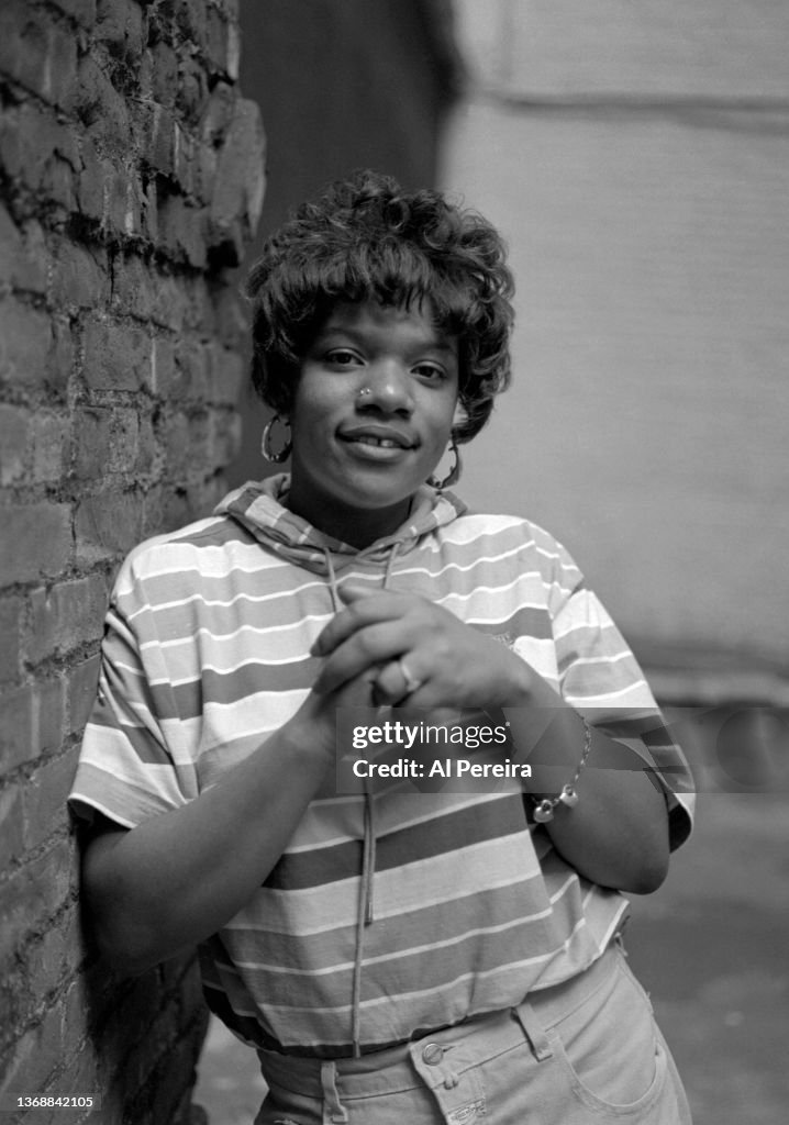 Nicki D Rapper Rapper Nikki D appears in a portrait taken on June 8, 1992 in New ...