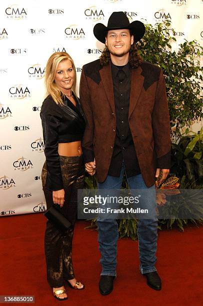 Blake Shelton and guest during 37th Annual CMA Awards - Arrivals at The Grand Ole Opry in Nashville, TN, United States.