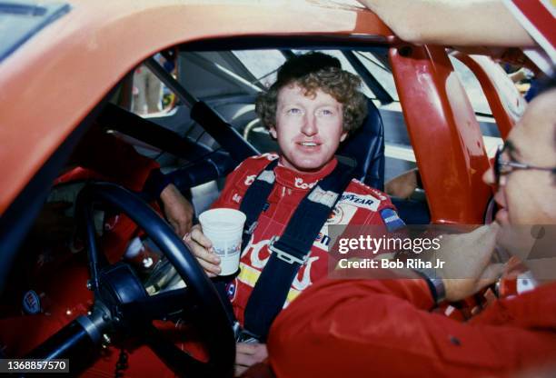 Bill Elliott prior to the Winston Western 500 at California Speedway, November 17, 1985 in Riverside, California.