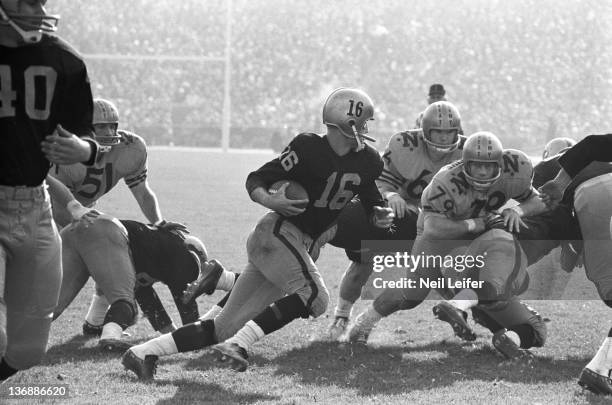 College Football: Army-Navy Game: Army QB Rollie Stichwey in action vs Navy at Philadelphia Municipal Stadium. Philadelphia, PA 12/7/1963 CREDIT:...