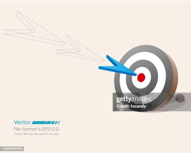 hit the target - military target stock illustrations