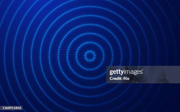 blue circle target dot abstract background - saturated color stock illustrations