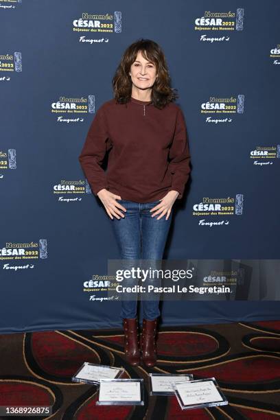 Valérie Lemercier attends the Cesar 2022 - Nominee Luncheon at Le Fouquet's on February 06, 2022 in Paris, France.