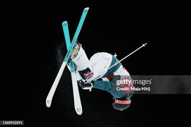 Jakara Anthony of Team Australia performs a trick during the Women's Freestyle Skiing Moguls Final on Day 2 of the Beijing 2022 Winter Olympic Games...