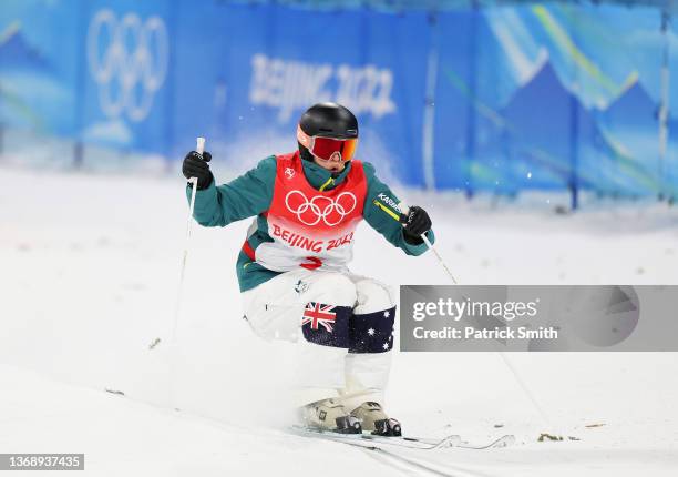 Jakara Anthony of Team Australia competes during the Women's Freestyle Skiing Moguls Final on Day 2 of the Beijing 2022 Winter Olympic Games at...