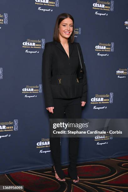 Actress Adèle Exarchopoulos attends the Cesar 2022 - Nominee Luncheon at Le Fouquet's on February 06, 2022 in Paris, France.