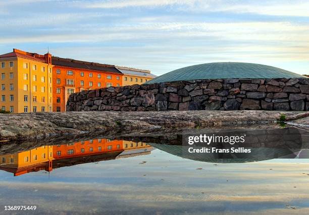 dome of the temppeliaukio church, helsinki, finland - helsinki stock pictures, royalty-free photos & images